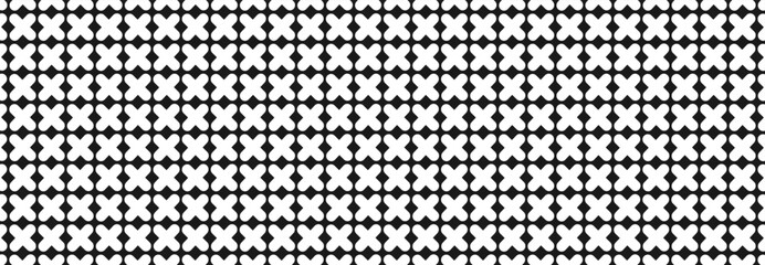 Halftone, cross, x, Geometric pattern , Illustration, vector, alternating overlapping, orderly arrangement background, black and white, banner, website. dark white and gray.