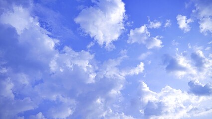 blue sky with clouds