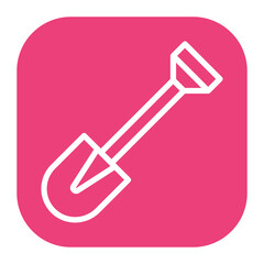 Shovel icon vector image. Can be used for Mining And Crafting.