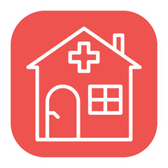 Nursing Home icon vector image. Can be used for Psychiatric Hospitals.