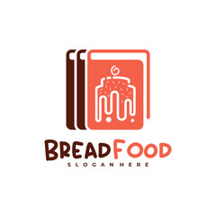 Bread Book logo vector template, Creative Bread logo design concepts