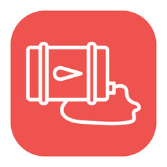 Oil Drum icon vector image. Can be used for Oil And Gas.