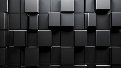 black background cubes abstract 