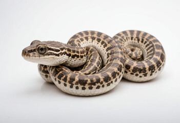 Obraz premium Snake, isolated on a white background in commercial photography