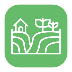 Eco Farming icon vector image. Can be used for Eco Development.