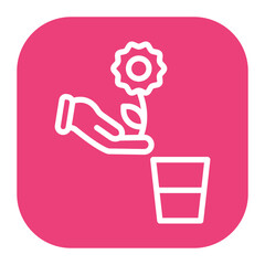 Tree Planting icon vector image. Can be used for Eco Development.