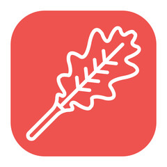 Royal Oak Leaf icon vector image. Can be used for Empire.