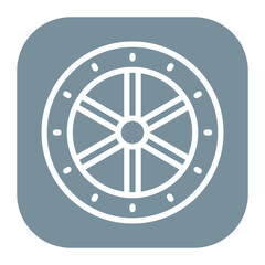 Obraz premium Royal Wheel icon vector image. Can be used for Empire.