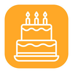 Anniversary Cake icon vector image. Can be used for Anniversary.
