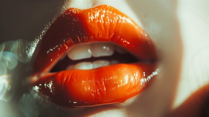 Close up mouth with lips