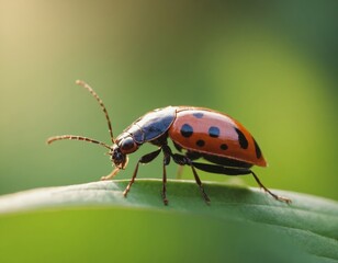 Fototapeta premium close up shot of bug, bug's life