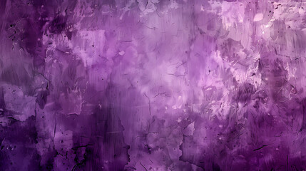 Fototapeta premium Abstract purple and violet textured wall with a faded, artistic grunge style background.