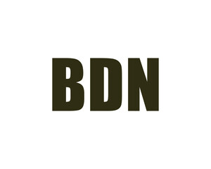 BDN logo design vector template. BDN logo design.