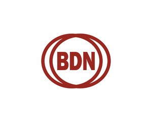 BDN logo design vector template. BDN logo design.