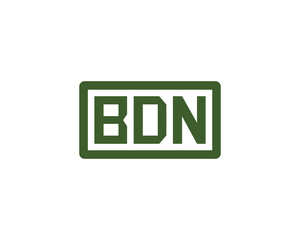 BDN logo design vector template. BDN logo design.