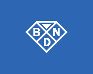 BDN logo design vector template. BDN logo design.