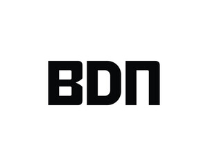BDN logo design vector template. BDN logo design.