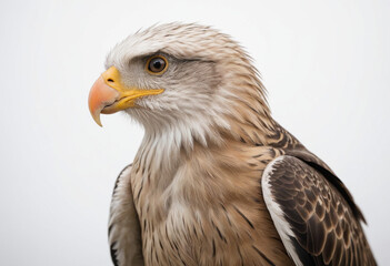 Obraz premium Eagle, isolated on a white background in commercial photography