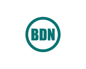 BDN logo design vector template. BDN logo design.