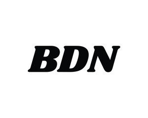 BDN logo design vector template. BDN logo design.
