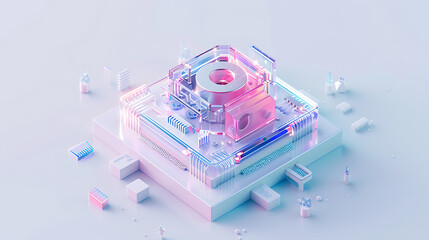 Obraz premium circuit banner