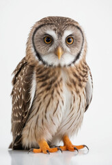 Obraz premium Owl, isolated on a white background in commercial photography