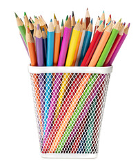 Colored pencils bucket cut out