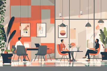 Real estate agency concept, professional services, buying and selling properties