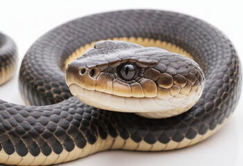 Obraz premium King cobra, isolated on a white background in commercial photography