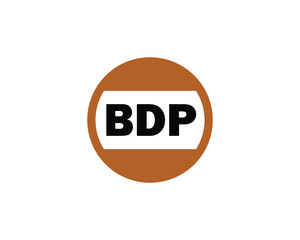 BDP logo design vector template. BDP logo design.