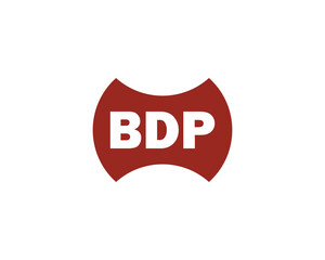 BDP logo design vector template. BDP logo design.