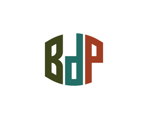 BDP logo design vector template. BDP logo design.