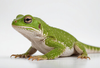 Fototapeta premium Lizard, isolated on a white background in commercial photography
