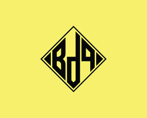 BDQ logo design vector template. BDQ logo design.