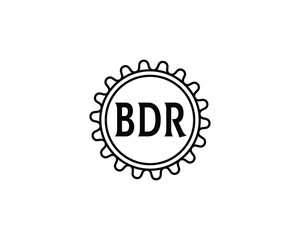 BDR logo design vector template. BDR logo design.