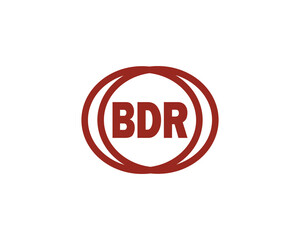 BDR logo design vector template. BDR logo design.