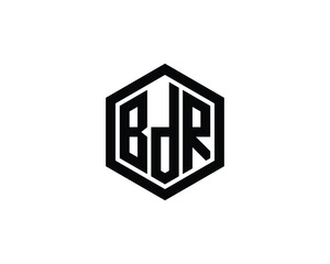 BDR logo design vector template. BDR logo design.