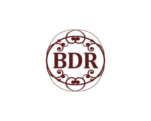 BDR logo design vector template. BDR logo design.