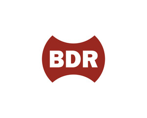 BDR logo design vector template. BDR logo design.