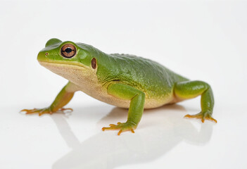 Newt, isolated on a white background in commercial photography