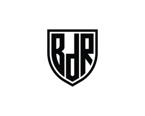 BDR logo design vector template. BDR logo design.