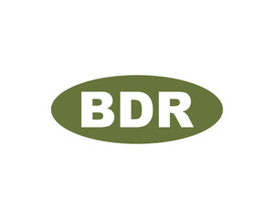 BDR logo design vector template. BDR logo design.