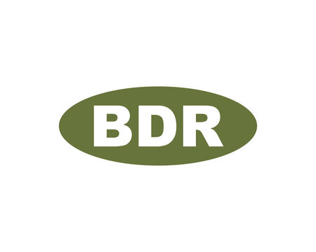 BDR logo design vector template. BDR logo design.