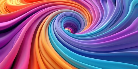 Obraz premium Abstract Colorful Swirling Pattern