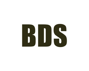 BDS logo design vector template. BDS logo design.