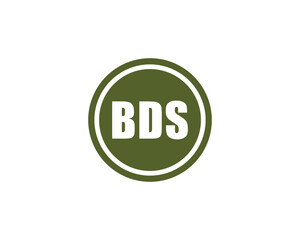 BDS logo design vector template. BDS logo design.