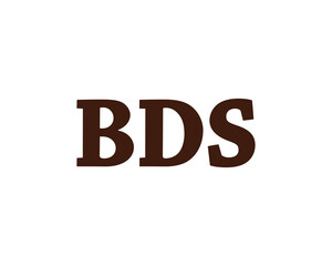 BDS logo design vector template. BDS logo design.