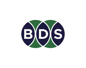 BDS logo design vector template. BDS logo design.