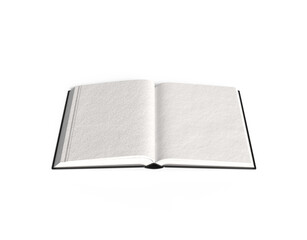 Realistic book cover. Blank brochure cover , white paperback surface, empty textbook magazine catalog. 3D set