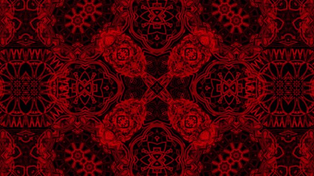 Red Video Wall Long Loop
